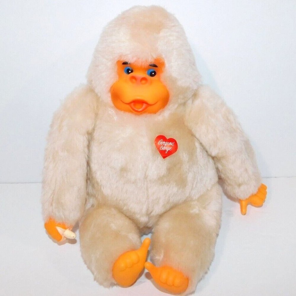 GORGEOUS GEORGE Thumb sucking Gorilla VTG 70s 10" Cream Gonga Style Canada